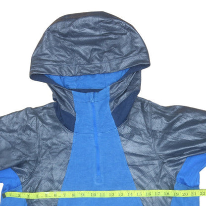 Mens UK Size L Jordan Blue 1/4 Zip Hoodie