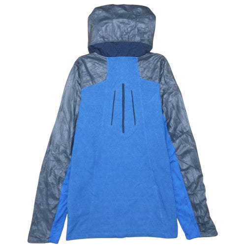 Mens UK Size L Jordan Blue 1/4 Zip Hoodie