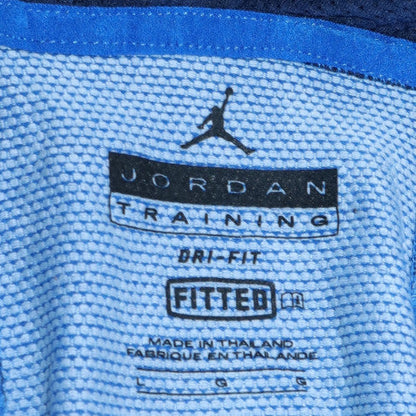 Mens UK Size L Jordan Blue 1/4 Zip Hoodie