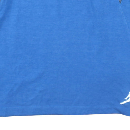Mens UK Size L Jordan Blue 1/4 Zip Hoodie