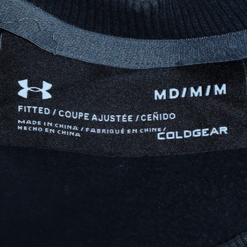 Mens UK Size M Under armour Black Pullover Sweatshirt