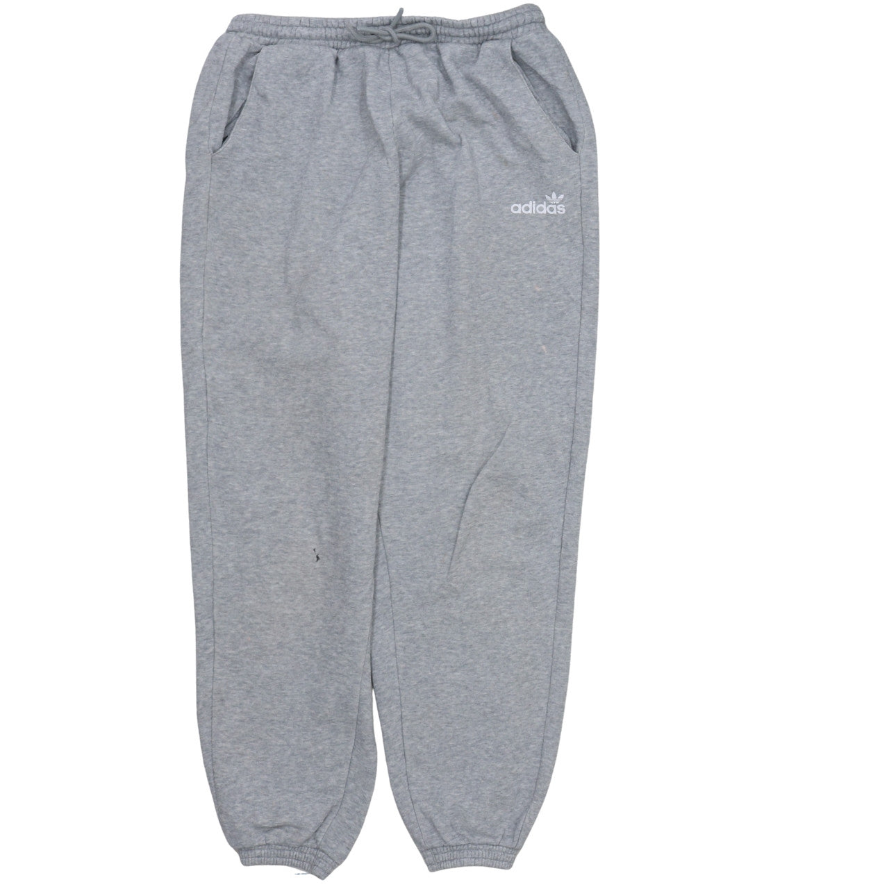 Adidas Womens Grey Sweatpants Size 12 Jogger Style Drawstring Waist