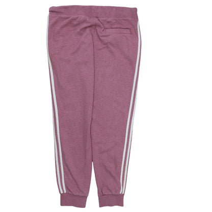 Adidas Womens Mauve Sweatpants Size 14 Jogger Style Cotton Blend