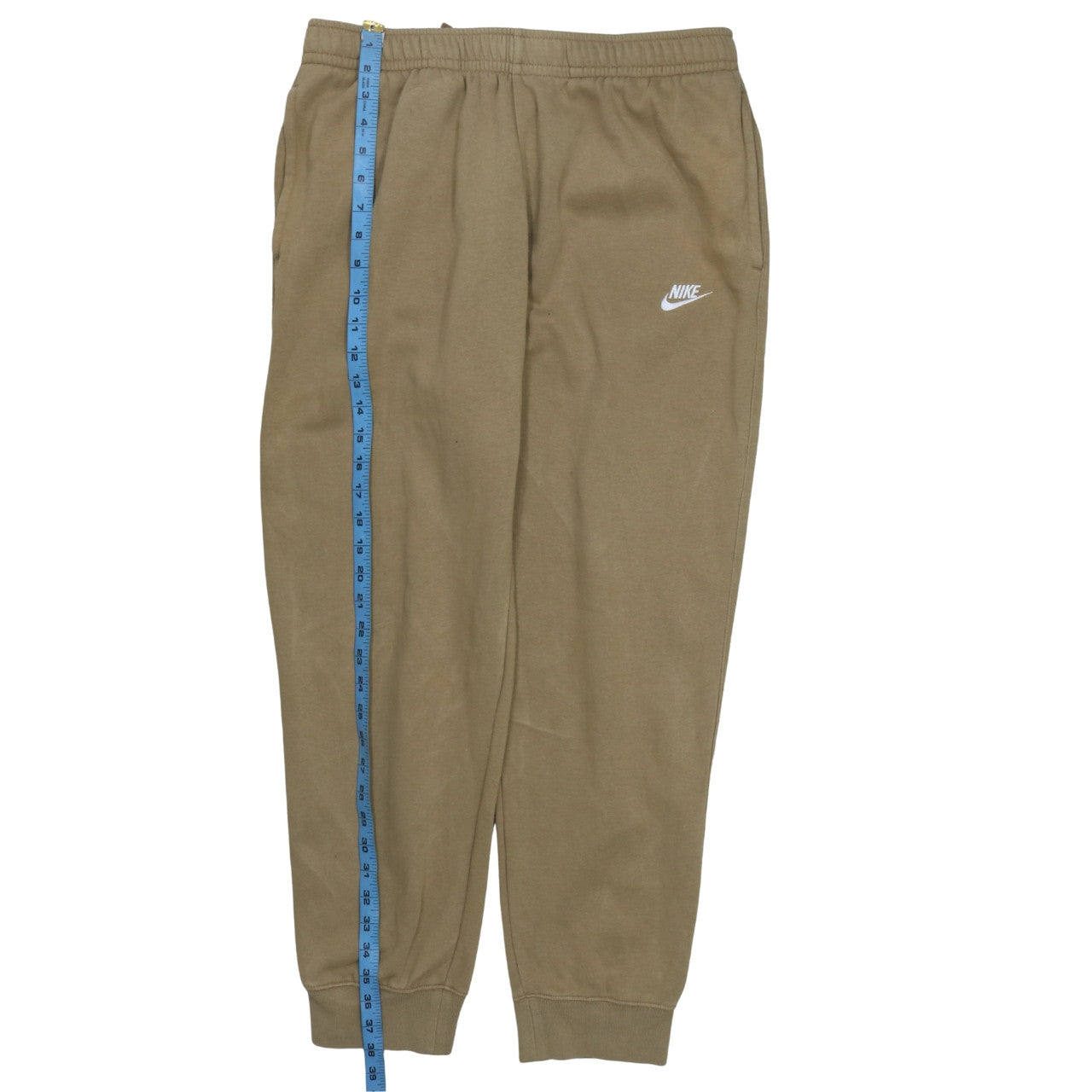 Mens UK Size L Nike Regular Fit Sweatpants Brown Trousers