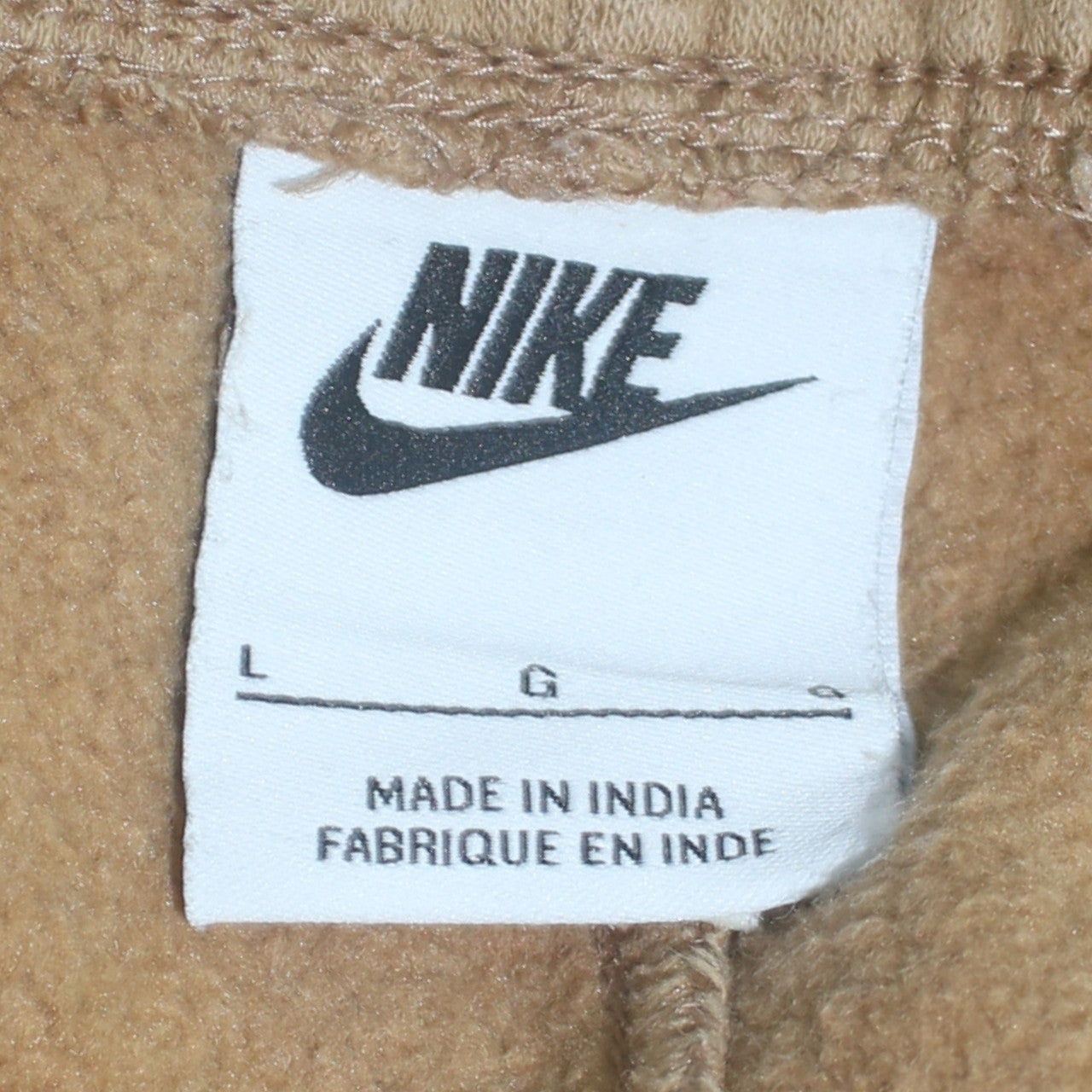 Mens UK Size L Nike Regular Fit Sweatpants Brown Trousers