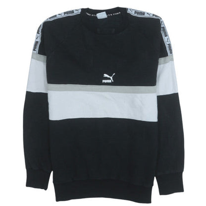 Mens UK Size M PUMA Black Pullover Sweatshirt