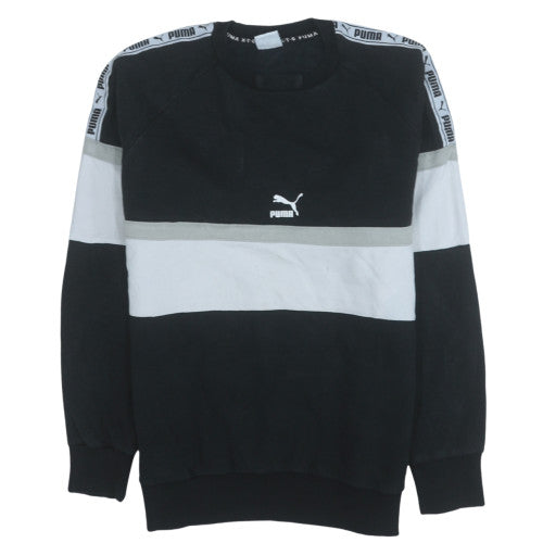 Mens UK Size M PUMA Black Pullover Sweatshirt