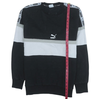 Mens UK Size M PUMA Black Pullover Sweatshirt