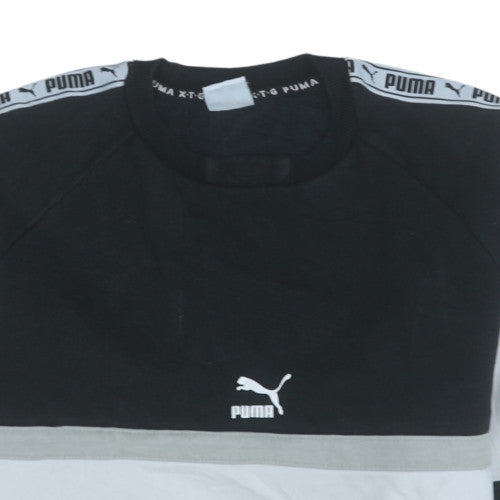 Mens UK Size M PUMA Black Pullover Sweatshirt