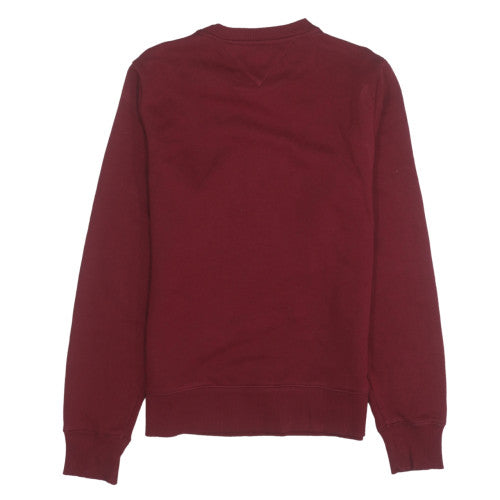 Womens UK Size S Tommy Hilfiger Red Pullover Sweatshirt