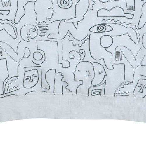 Womens UK Size 2XS Monki White Pullover Sweatshirt