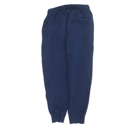 Nike Men's Blue Fleece Sweatpants Medium Regular Fit