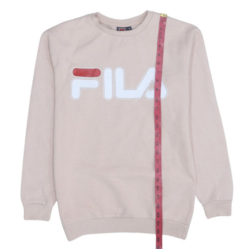 Womens UK Size S FILA Beige Pullover Sweatshirt
