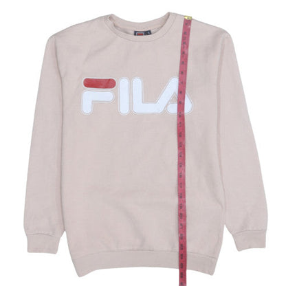 Womens UK Size S FILA Beige Pullover Sweatshirt