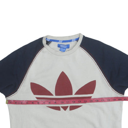 Mens UK Size XS adidas Beige Pullover Sweatshirt
