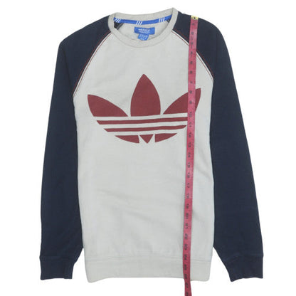 Mens UK Size XS adidas Beige Pullover Sweatshirt
