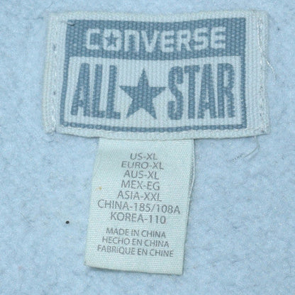 Mens UK Size XL Converse Grey Full Zip Hoodie