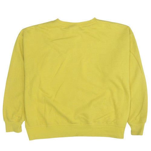 Womens UK Size 14 Disney Yellow Pullover Sweatshirt