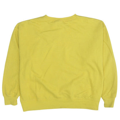 Womens UK Size 14 Disney Yellow Pullover Sweatshirt