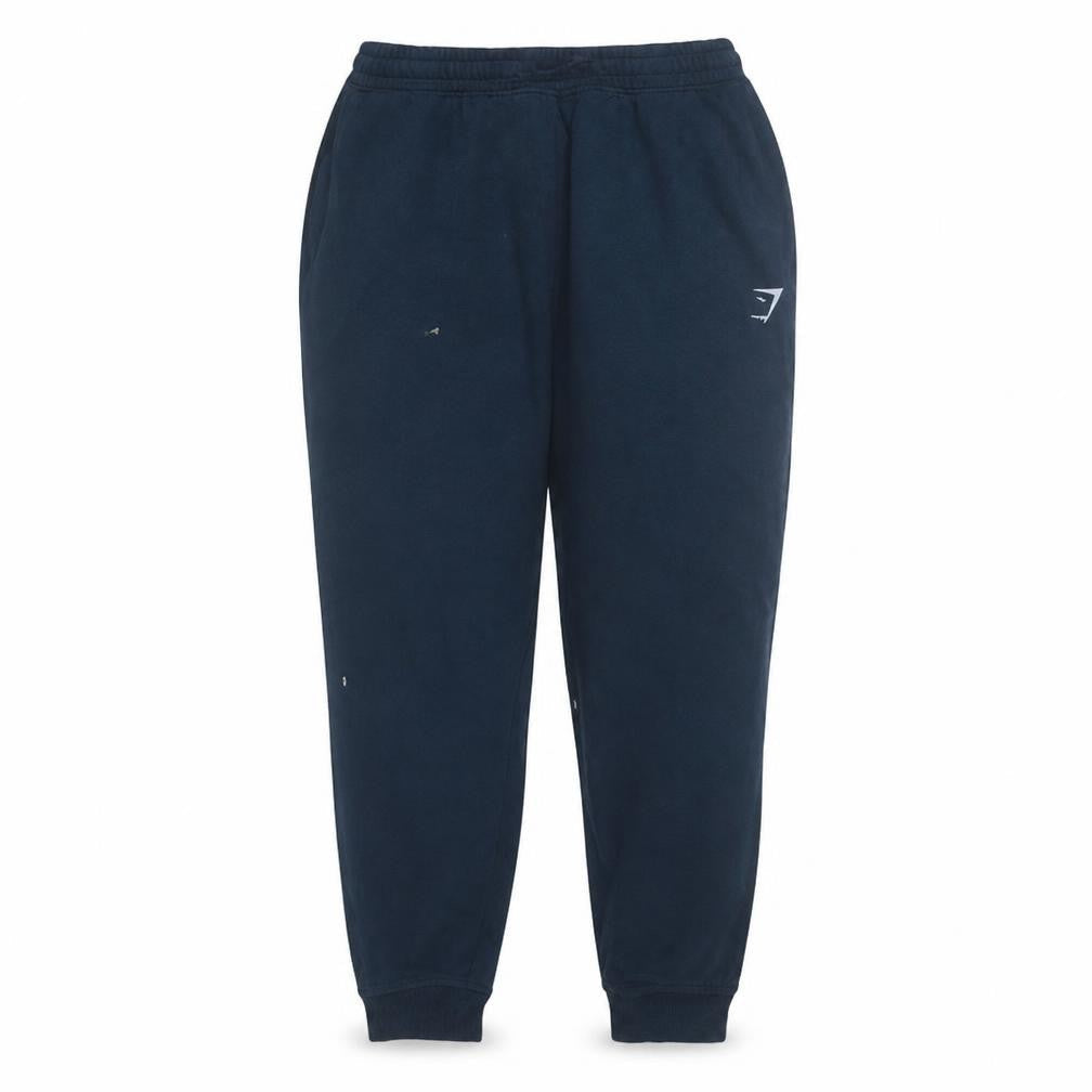 Mens UK Size L Gymshark Relaxed Fit Sweatpants Blue Trousers