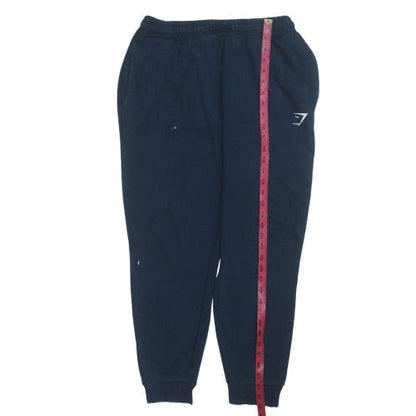 Mens UK Size L Gymshark Relaxed Fit Sweatpants Blue Trousers