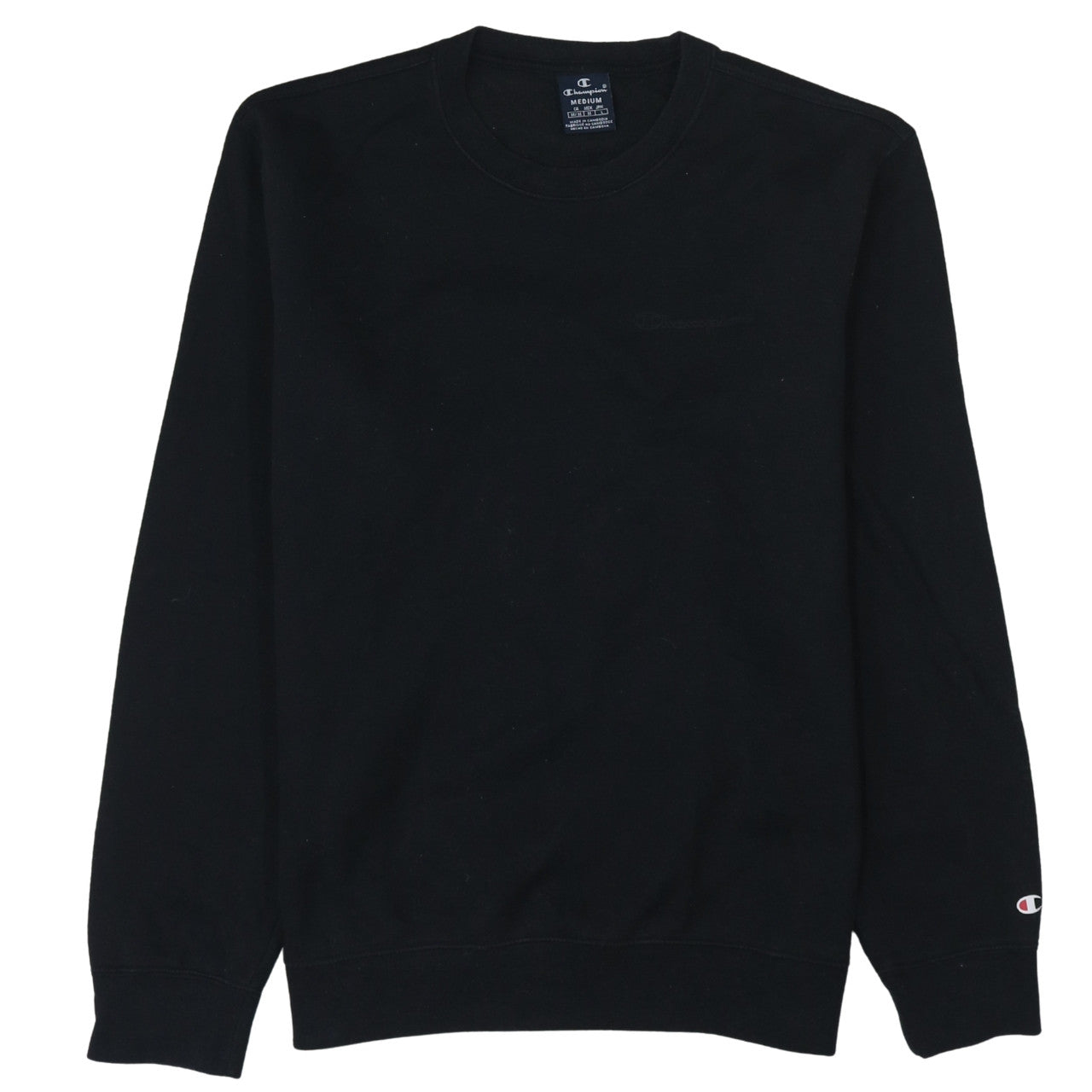 Mens UK Size M Champion Black Pullover Sweatshirt