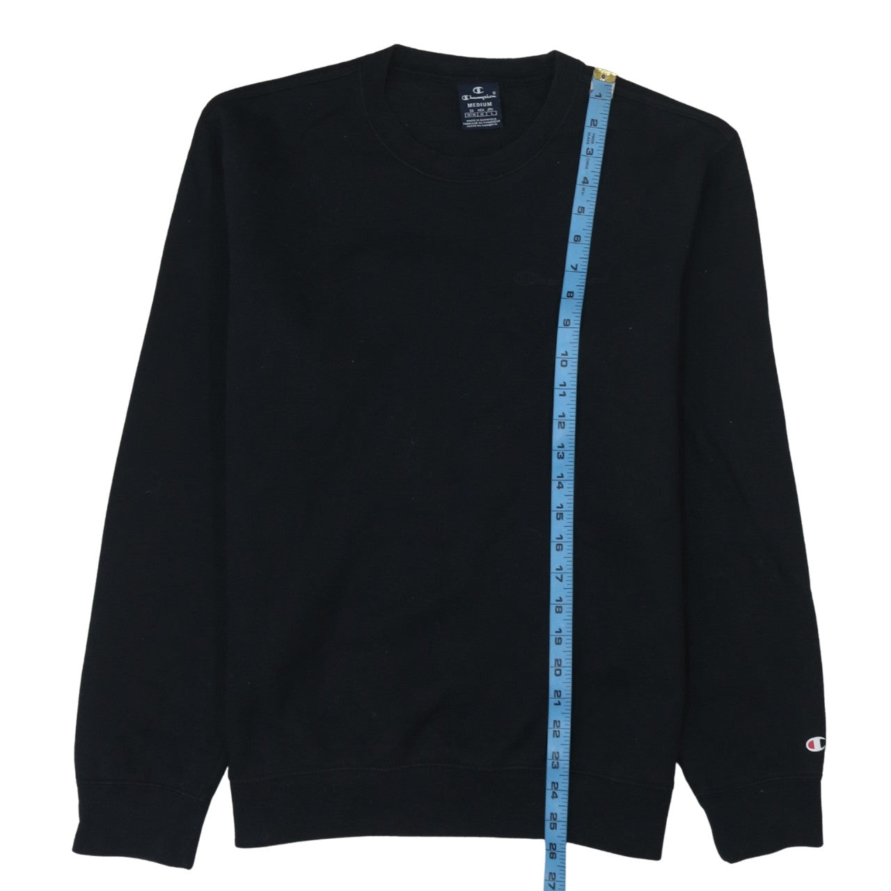 Mens UK Size M Champion Black Pullover Sweatshirt