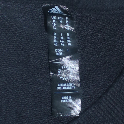 Womens UK Size M adidas Black Pullover Sweatshirt
