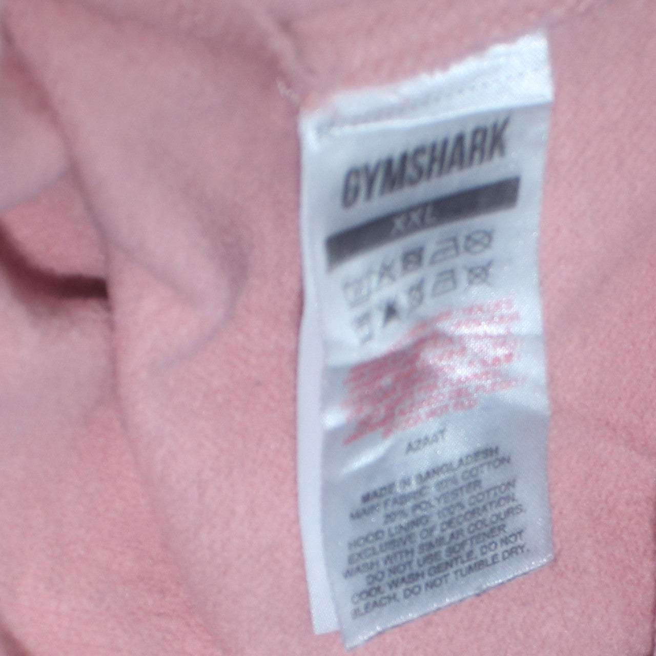 Womens UK Size 2XL Gymshark Pink Pullover Hoodie
