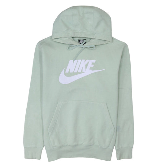 Womens UK Size M Nike Green Pullover Hoodie