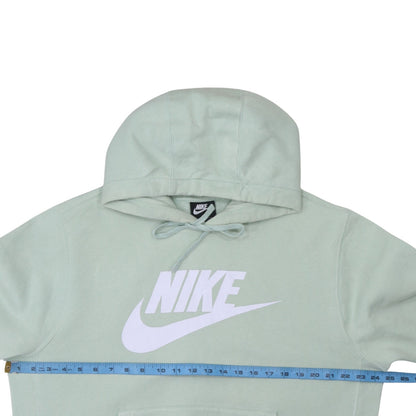 Womens UK Size M Nike Green Pullover Hoodie