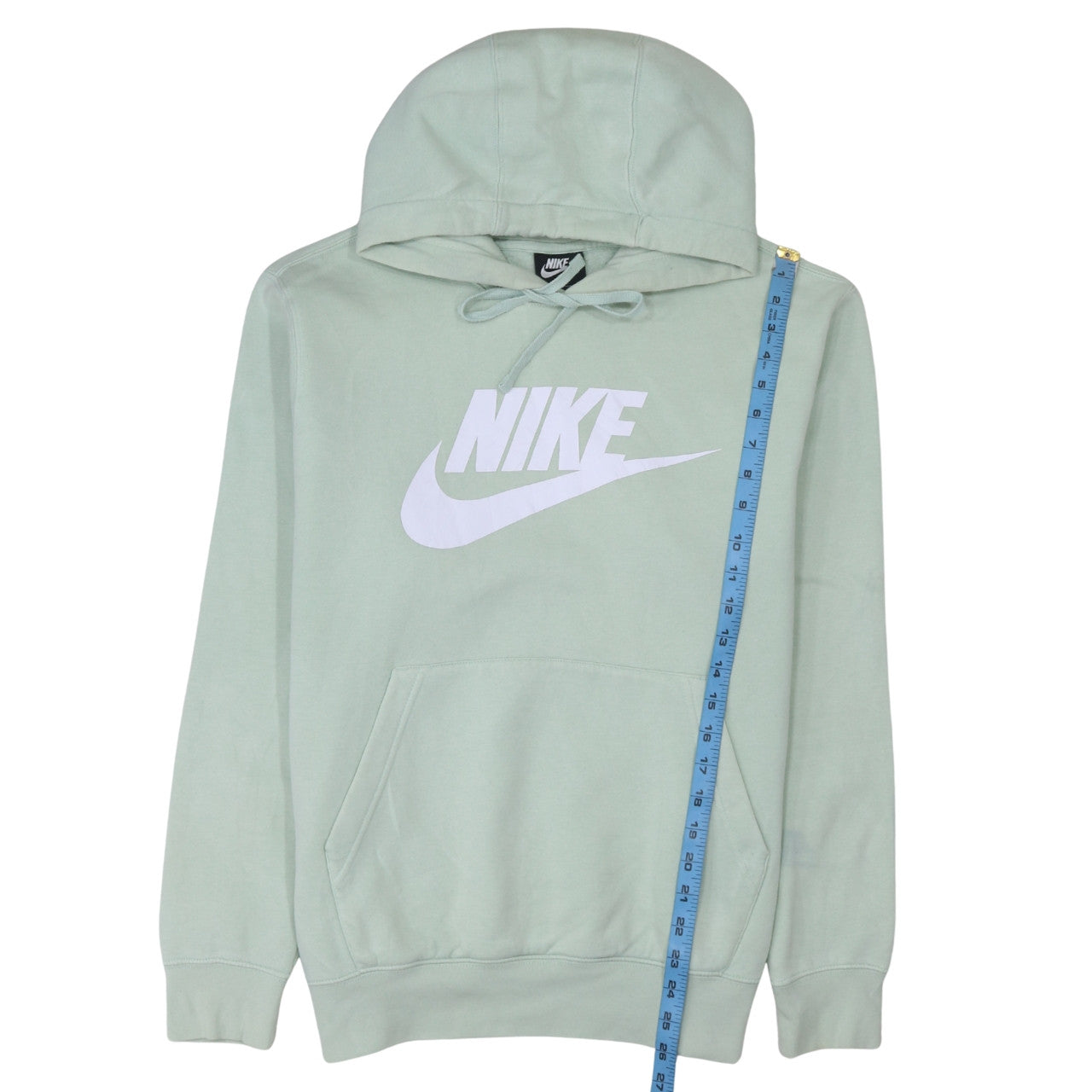 Womens UK Size M Nike Green Pullover Hoodie