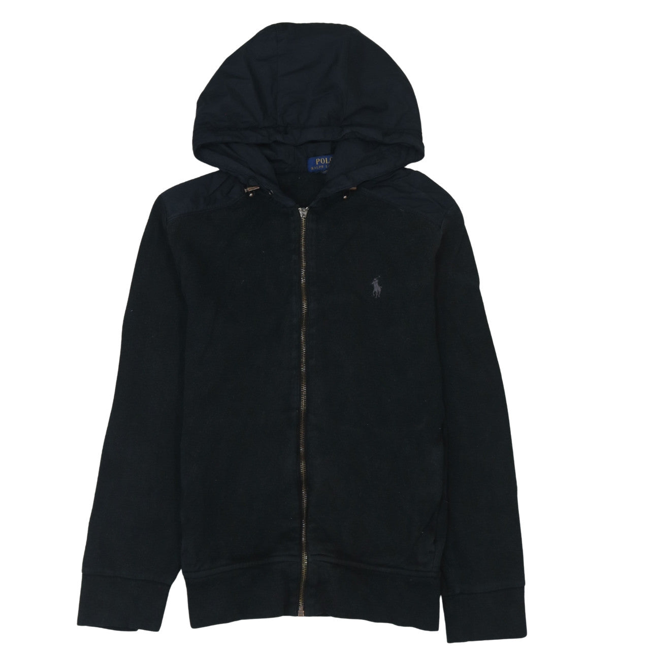 Mens UK Size S Polo Ralph Lauren Black Full Zip Hoodie