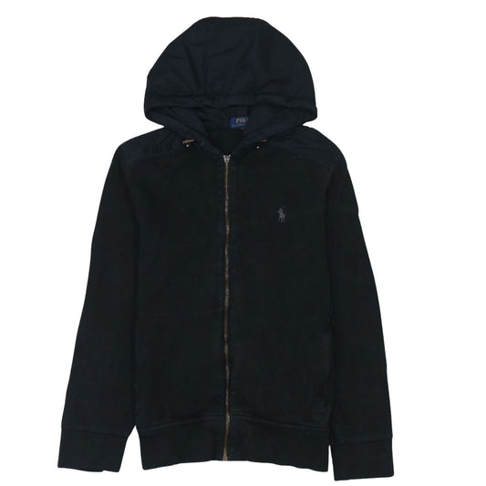 Mens UK Size S Polo Ralph Lauren Black Full Zip Hoodie