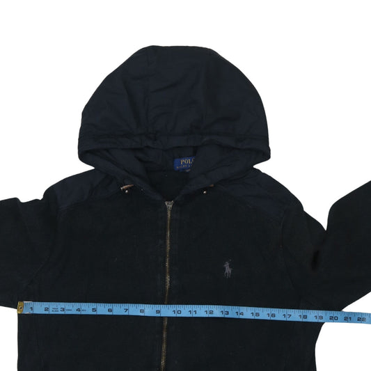 Mens UK Size S Polo Ralph Lauren Black Full Zip Hoodie