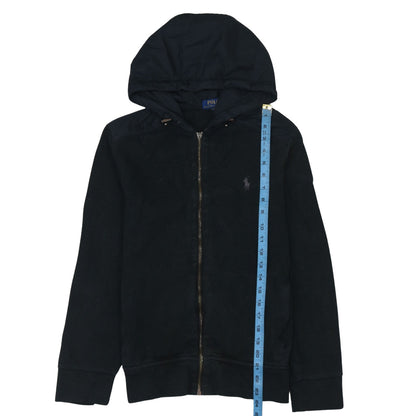 Mens UK Size S Polo Ralph Lauren Black Full Zip Hoodie