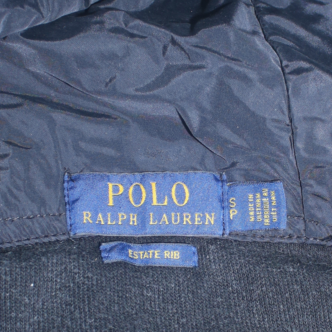 Mens UK Size S Polo Ralph Lauren Black Full Zip Hoodie