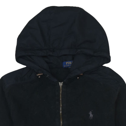 Mens UK Size S Polo Ralph Lauren Black Full Zip Hoodie