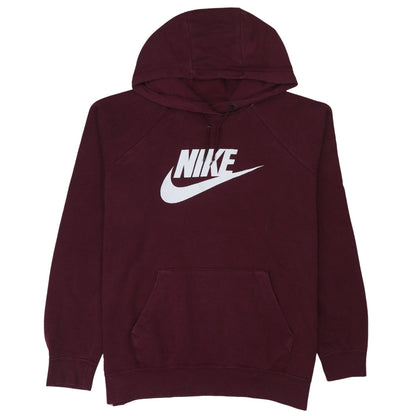 Mens UK Size L Nike Red Pullover Hoodie