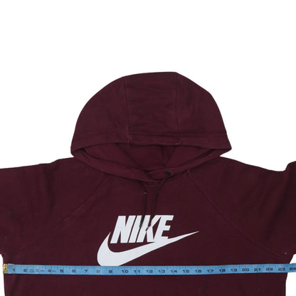 Mens UK Size L Nike Red Pullover Hoodie