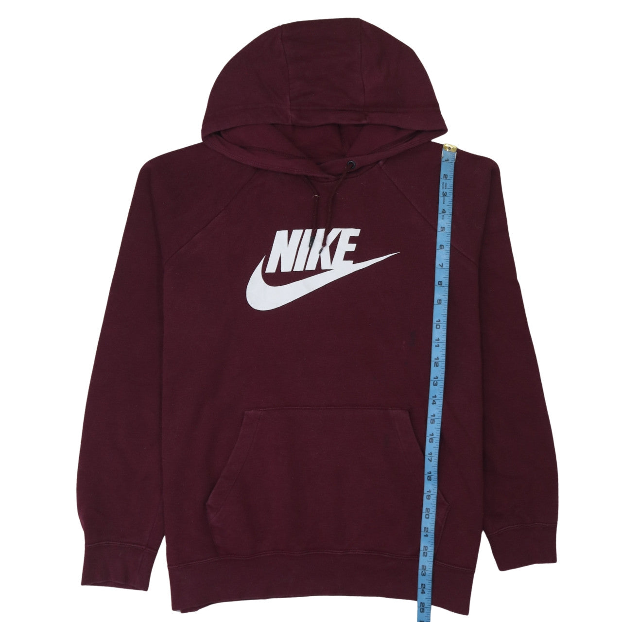 Mens UK Size L Nike Red Pullover Hoodie