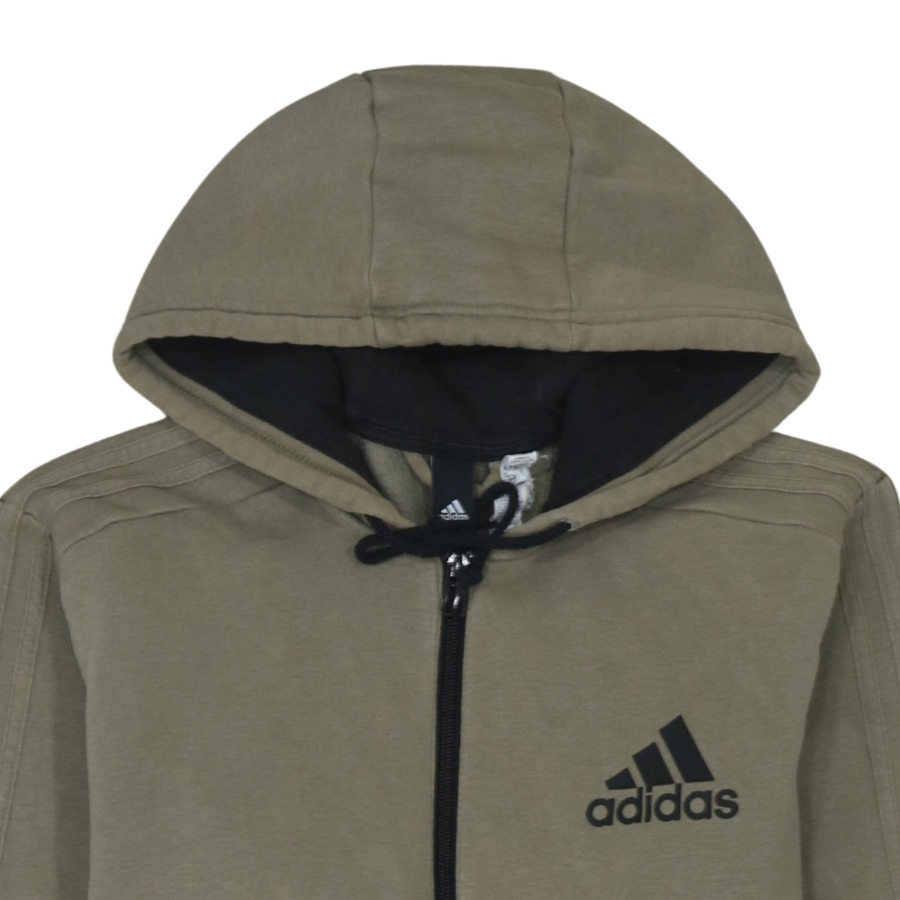 Mens UK Size M adidas Brown Full Zip Hoodie
