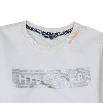Womens UK Size XL Tommy Hilfiger White Pullover Sweatshirt