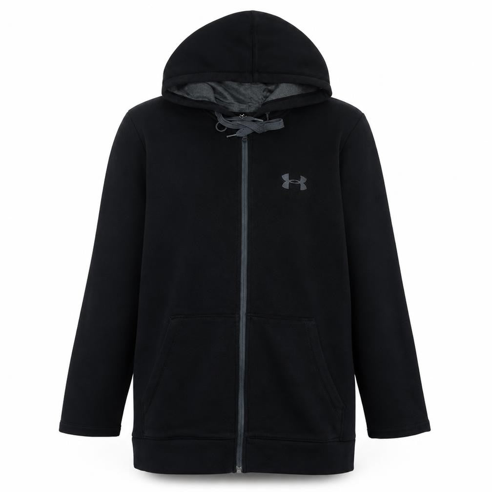 Mens UK Size M Under armour Black Full Zip Hoodie
