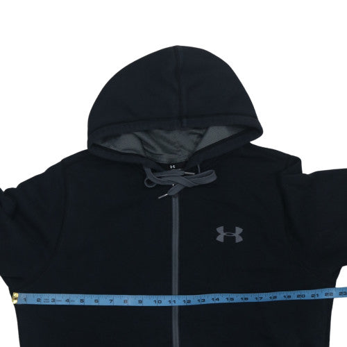 Mens UK Size M Under armour Black Full Zip Hoodie
