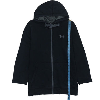 Mens UK Size M Under armour Black Full Zip Hoodie