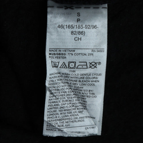 Mens UK Size S Gap Black Pullover Hoodie