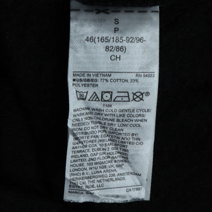 Mens UK Size S Gap Black Pullover Hoodie