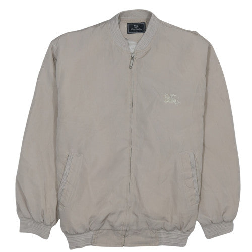 Mens UK Size L GueZhiTing Beige Bomber Jacket