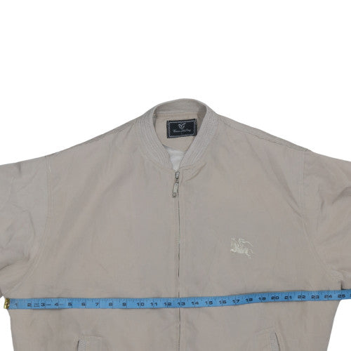 Mens UK Size L GueZhiTing Beige Bomber Jacket